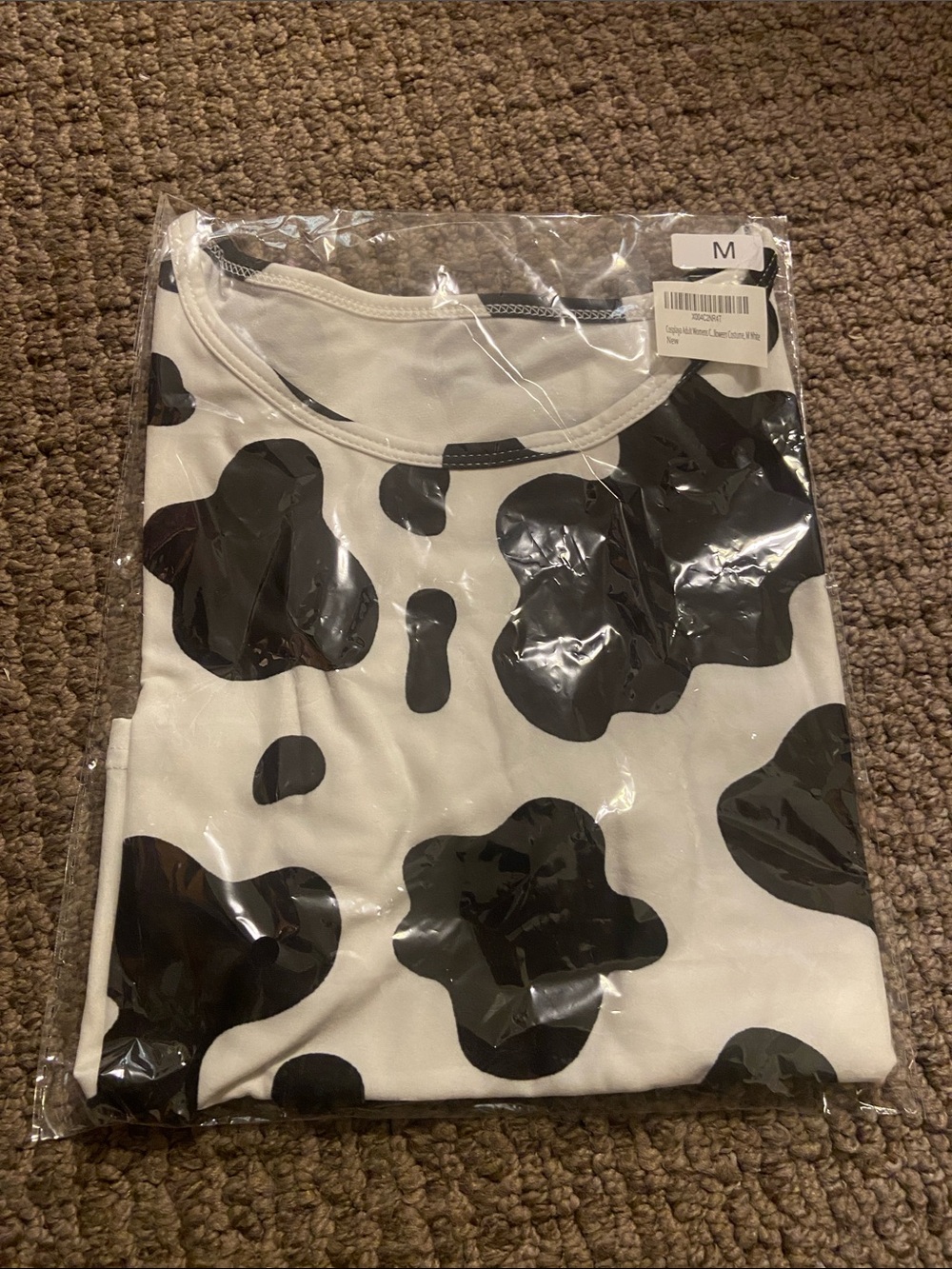 Black & White Cow Print Woman’s Top